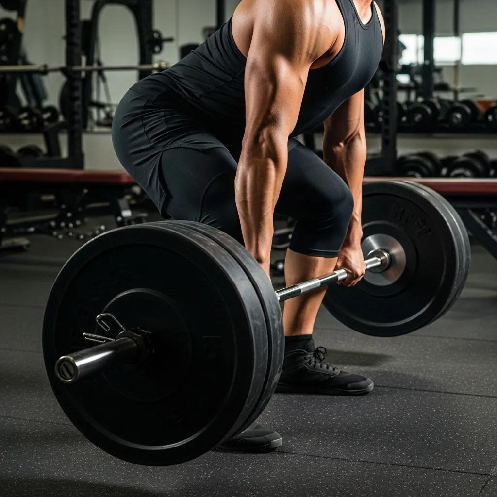 Individual performing resistance training, illustrating the impact of exercise on collagen production and skin health