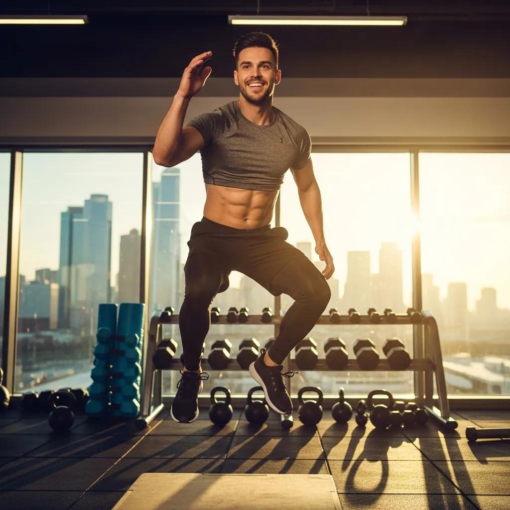 Active individual representing the benefits of CJC-1295 peptide therapy for fitness and wellness