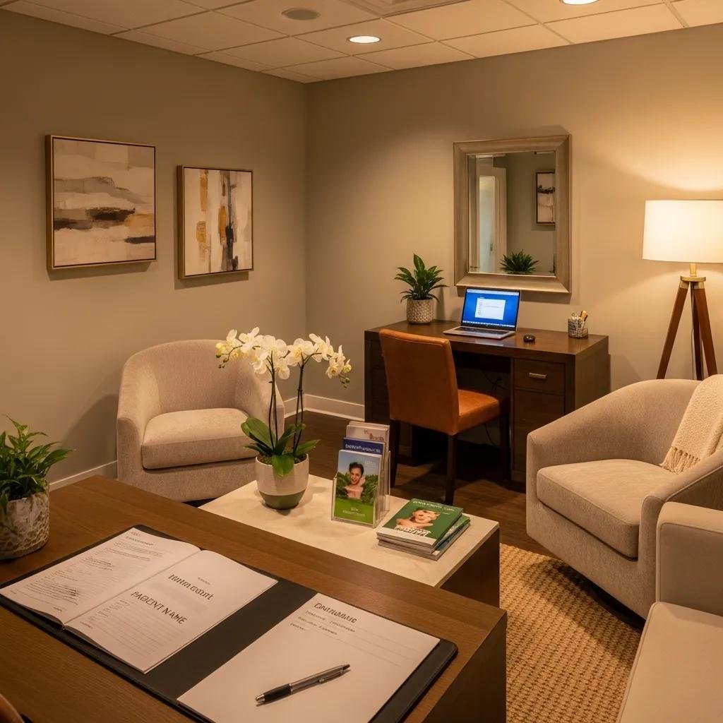 Welcoming medical spa environment for sexual wellness consultations