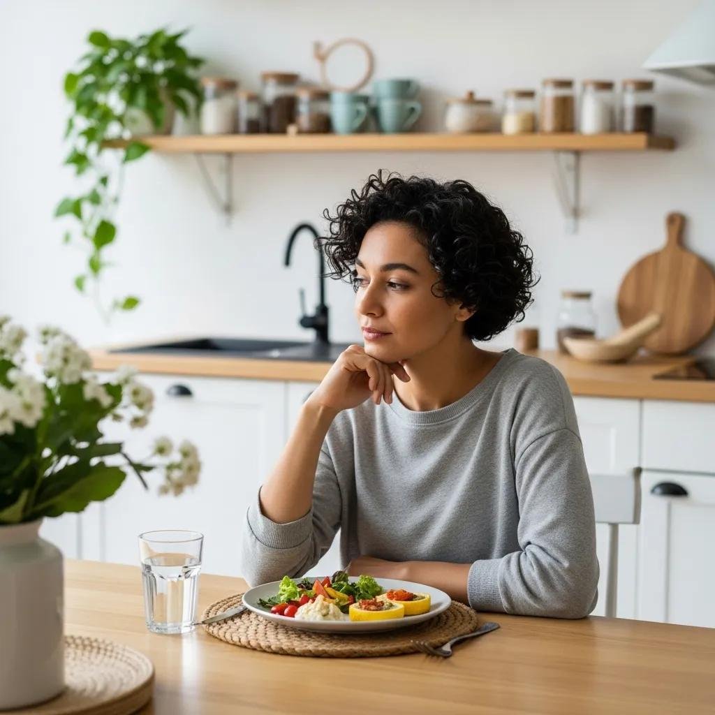 Individual planning healthy meals to manage side effects of GLP-1 injections